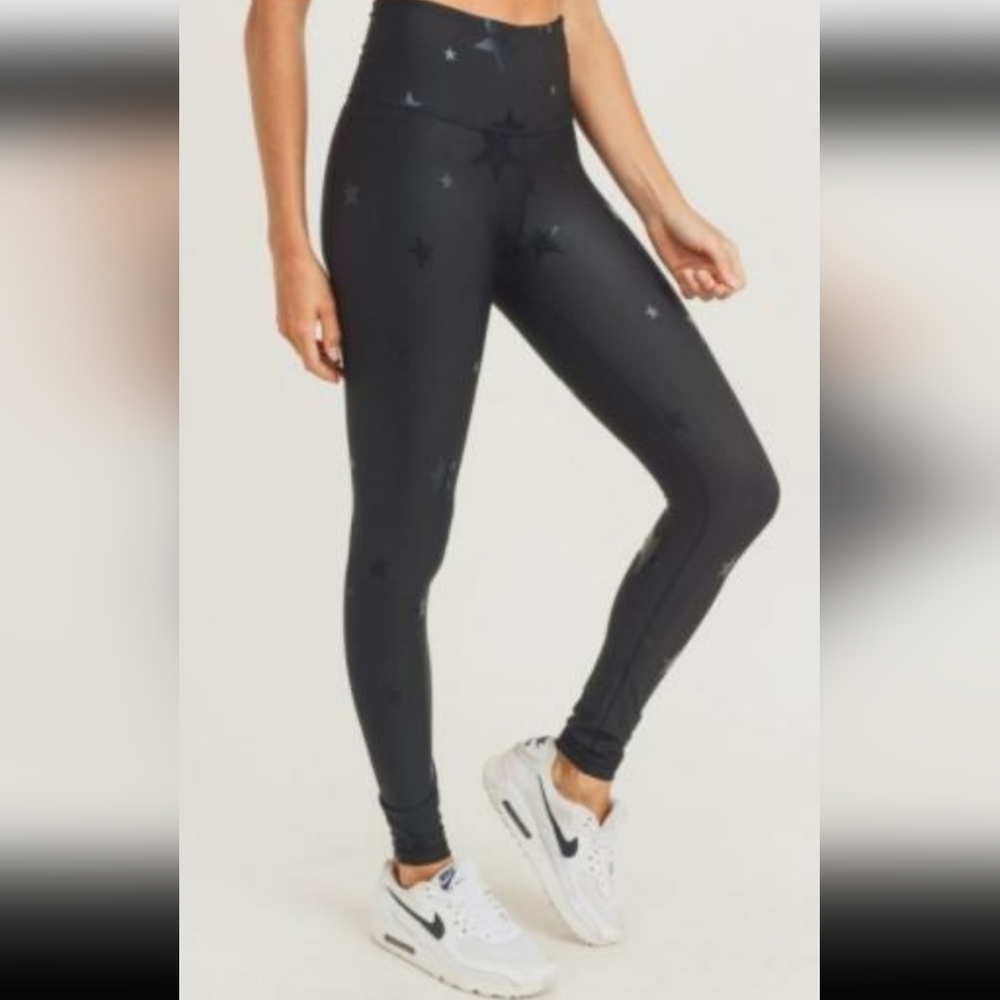 Mono B (SET)-Bra & Leggings Star Foil Print